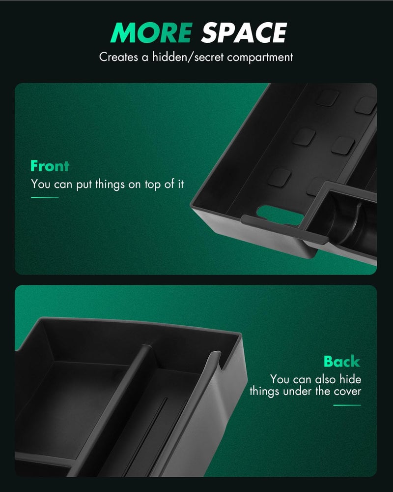 SCITOO Auto Center Console Insert Organizer Tray Armrest Box Accessories Replacement fit for 2012-2017 for Toyota Camry - Image 5